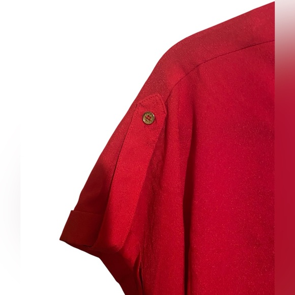 Calvin Klein-Hot pink Blouse with gold detailing - Picture 3 of 5